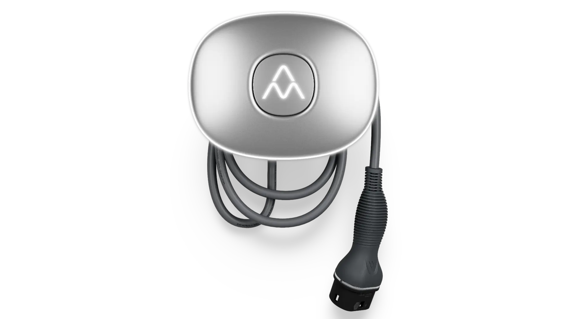 Charge Amps Halo mit fest angeschlossenem Ladekabel